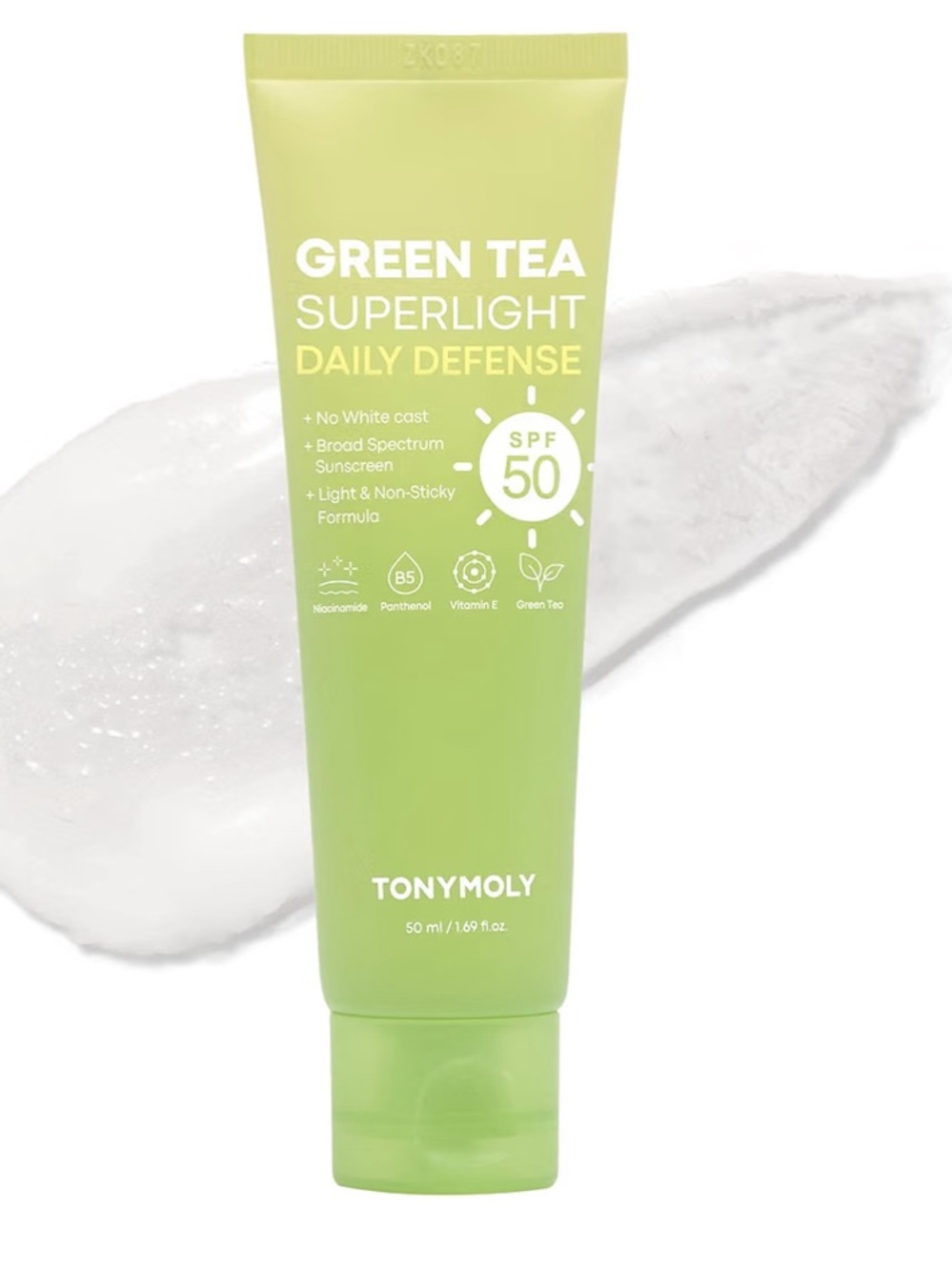 TonyMoly Green Tea Superlight Daily Defense SPF 50  1.69fl.oz./50ml EXP 03/27/27
